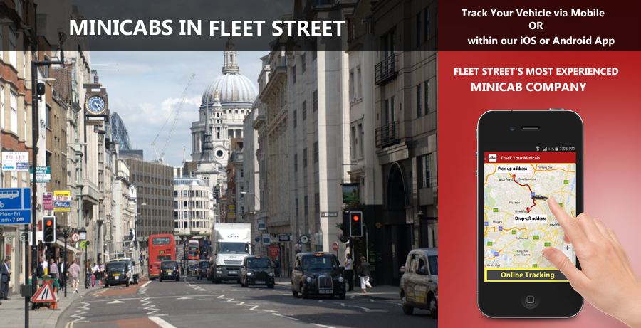 minicab-in-Fleet Street