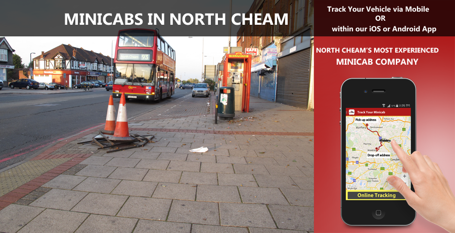 minicab-in-North cheam